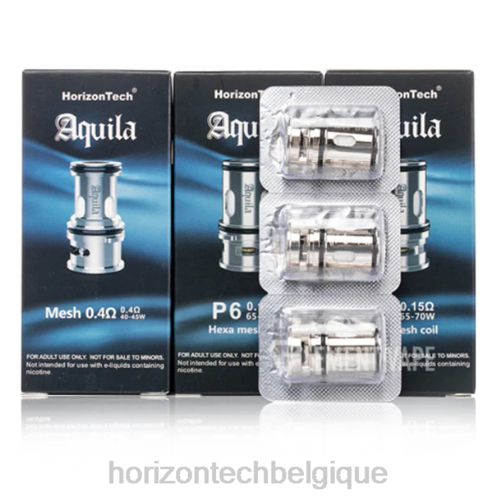 HorizonTech Aquila bobine (paquet de 3) p6 - 0,15 ohm (paquet de 3) 66D2183 | Horizontech Vape Belgique