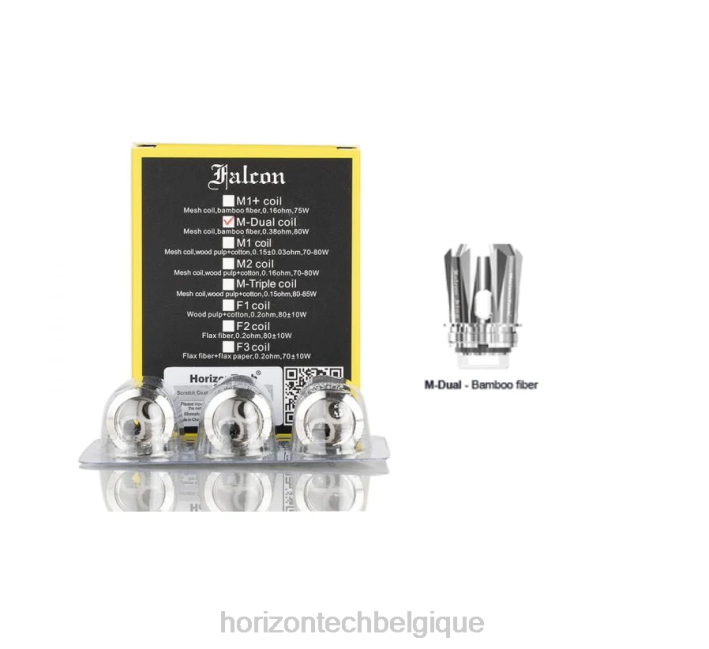 HorizonTech Falcon bobines (paquet de 3) bobine m-double maille 0,38 ohm 66D2165 | Horizon Tech Vape Coils