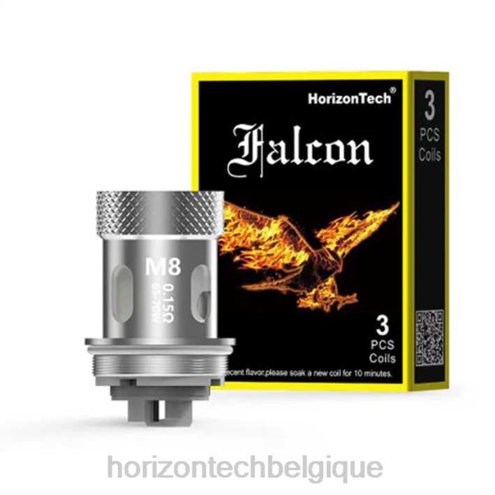 HorizonTech Falcon bobines (paquet de 3) m8 0,15 ohm (paquet de 3) 66D2168 | Horizontech Vape Kit