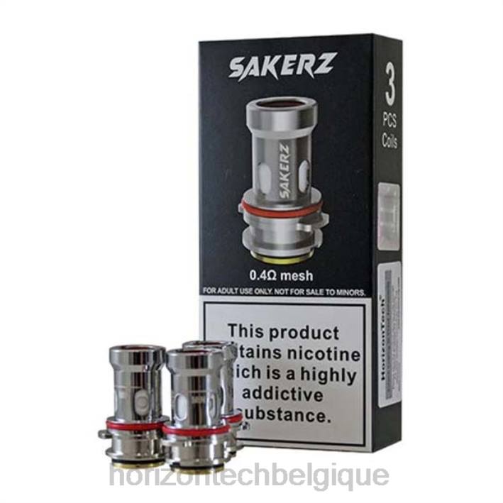 HorizonTech Sakerz bobines (paquet de 3) 0,4 ohm (paquet de 3) 66D2159 | Horizontech Disposable Vape