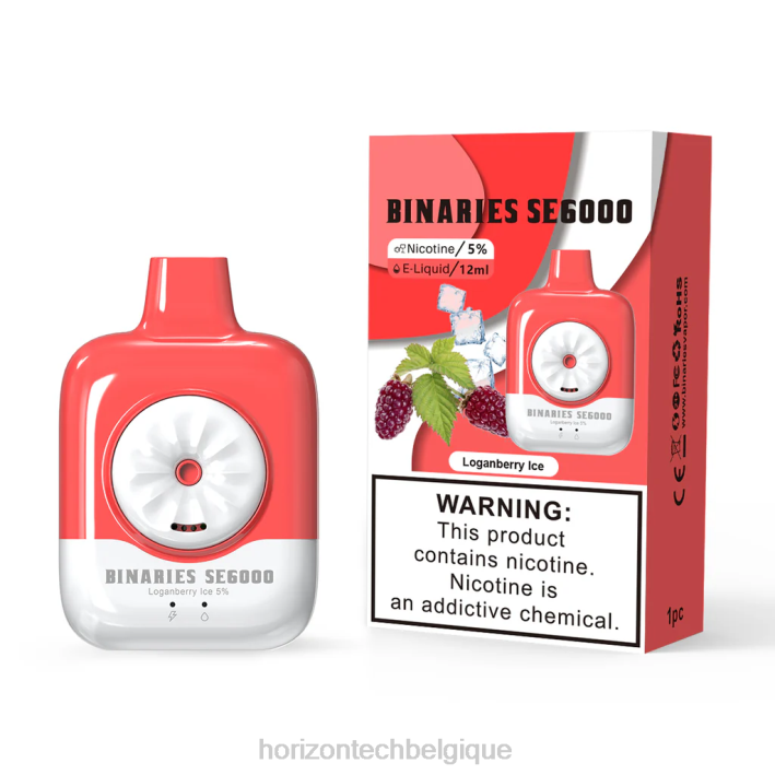 HorizonTech Binaries Cabin jetable 12ml glace aux baies de Logan 66D2155 | Horizon Tech Vape Coils