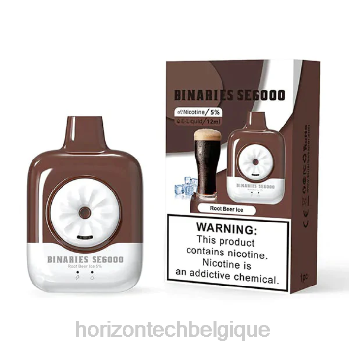 HorizonTech Binaries Cabin jetable 12ml glace à la bière de racine 66D2156 | Horizon Tech Vape Tank