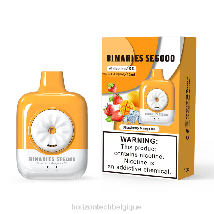 glace à la fraise et à la mangue