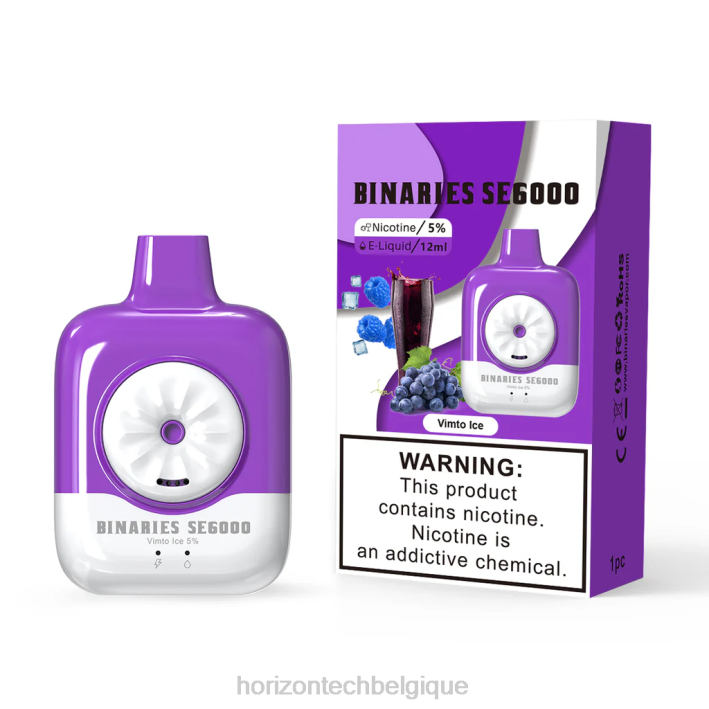 HorizonTech Binaries Cabin jetable 12ml glace vimto 66D2154 | Horizon Tech Company