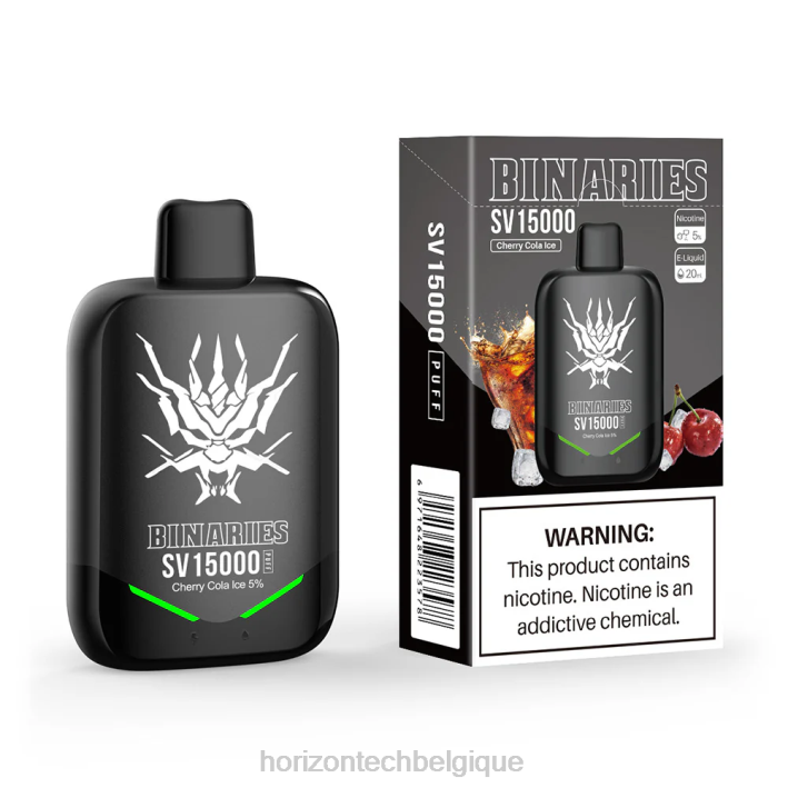 HorizonTech Binaries Cabin SV jetable glace au cola et aux cerises 66D288 | Horizontech Vape Kit