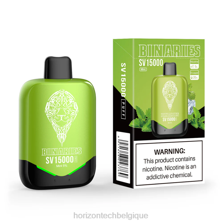 HorizonTech Binaries Cabin SV jetable menthe 66D290 | Horizon Tech Vape
