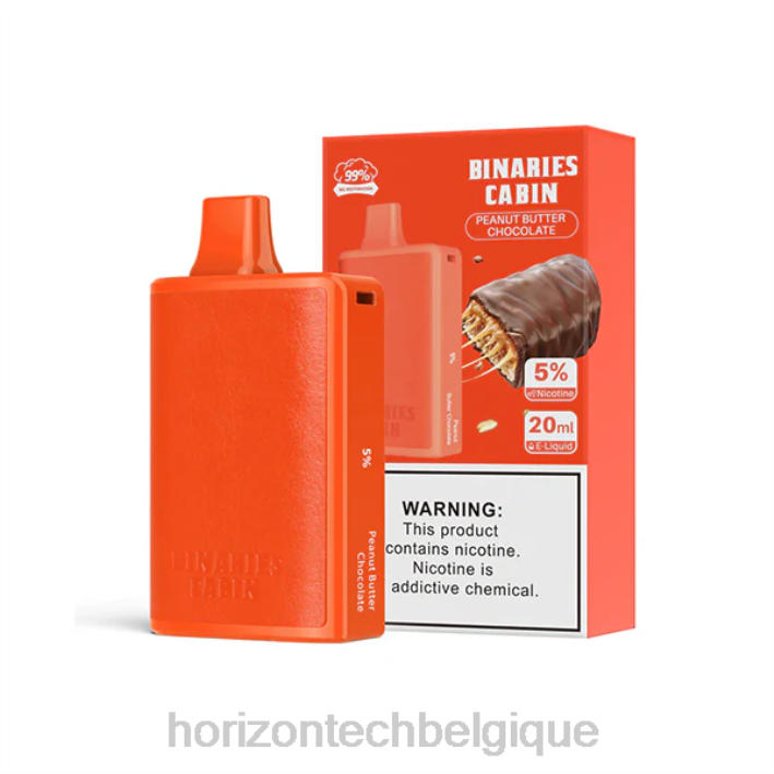 HorizonTech Binaries Cabin jetable 20ml chocolat au beurre de cacahuète 66D265 | Horizon Tech Vape Coils