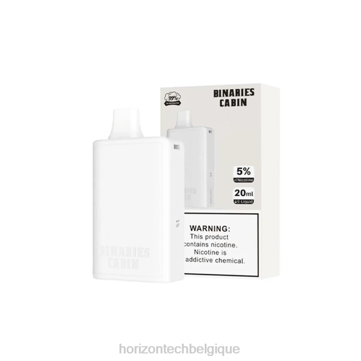 HorizonTech Binaries Cabin jetable 20ml clair 66D281 | Horizontech Belgique