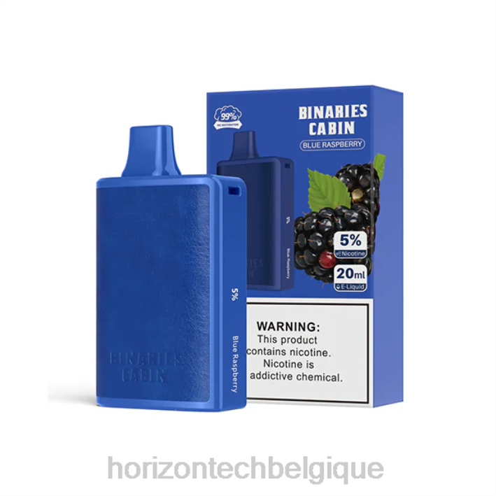 HorizonTech Binaries Cabin jetable 20ml framboise bleue 66D253 | Horizontech Vape Belgique