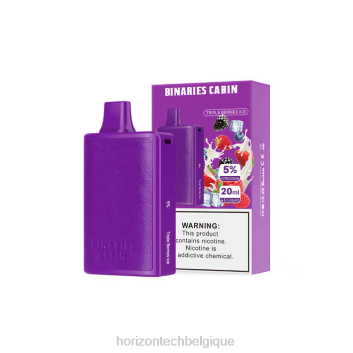 HorizonTech Binaries Cabin jetable 20ml glace aux trois baies 66D284 | Horizon Tech Company