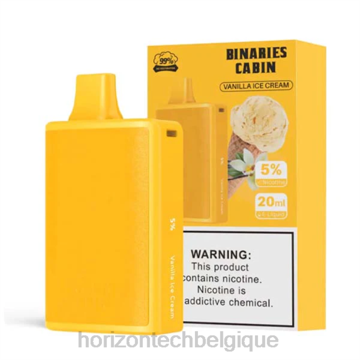 HorizonTech Binaries Cabin jetable 20ml glace à la vanille 66D276 | Horizon Tech Vape Tank