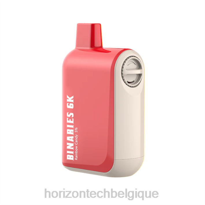 HorizonTech Binaries Cabin jetable 15ml bonbons arc-en-ciel 66D227 | Horizontech Vape