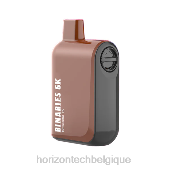 HorizonTech Binaries Cabin jetable 15ml caramel au beurre 66D236 | Horizon Tech Vape Tank