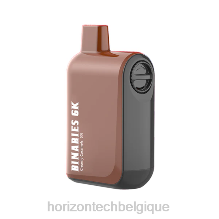 HorizonTech Binaries Cabin jetable 15ml caramels crémeux 66D237 | Horizontech Vape