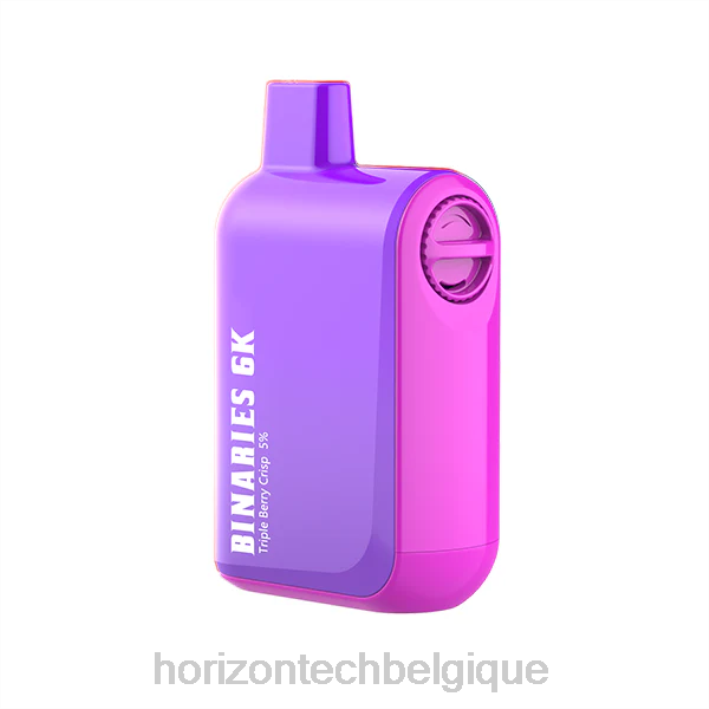 HorizonTech Binaries Cabin jetable 15ml croustillant aux trois baies 66D244 | Horizon Tech Company