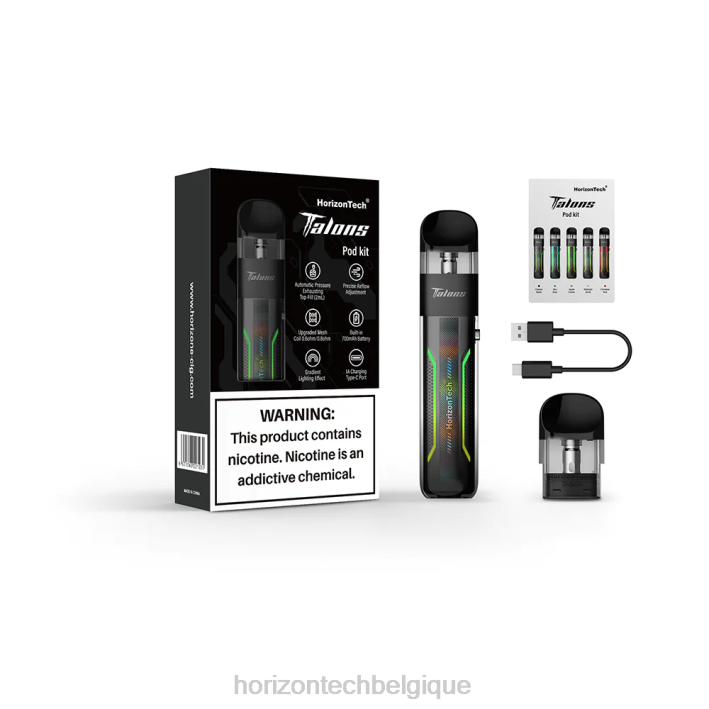 HorizonTech Talons kit de démarrage noir classique 66D221 | Horizontech Belgique